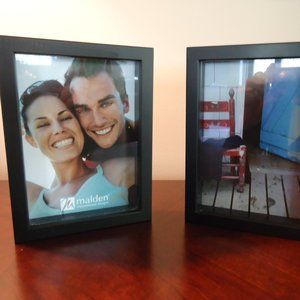 Picture Frame Black 5"x 7" Malden Bundle of 2 NEW